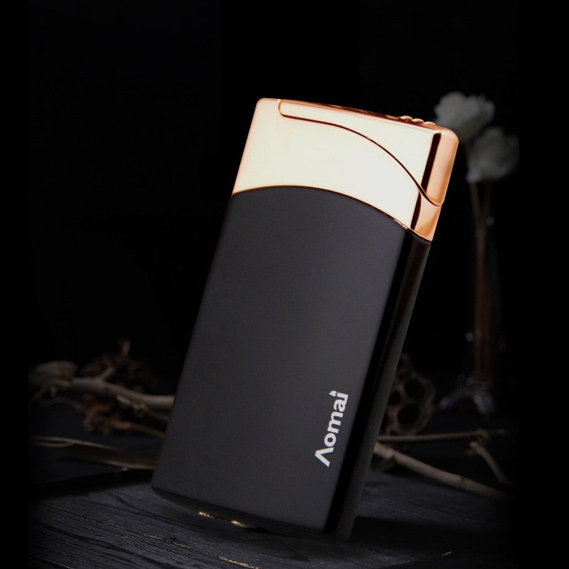 Aomi Black&Gold Lighter